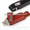 leather usb keychain, good looking usb keychain, convenient, promote your logo well